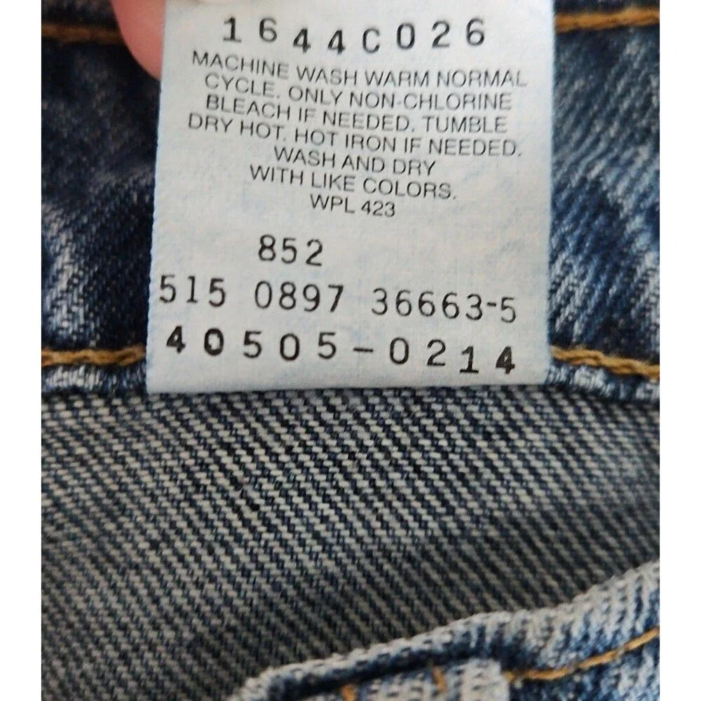 NOS Vintage Levi’s Orange Tab 505 Jeans 40x30 Made In USA Regular Straight Fit